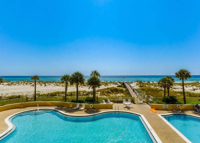 Emerald Isle Outdoor Pool + Gulf Of Mexico View